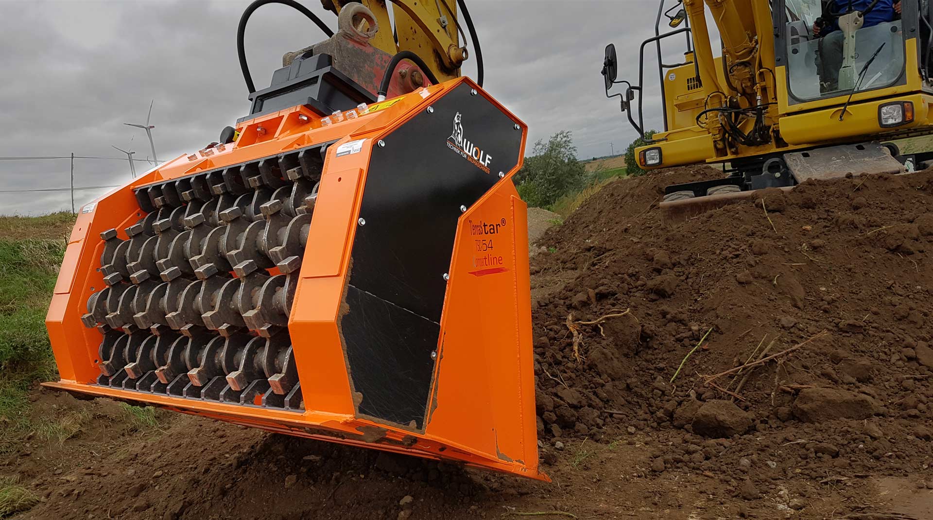 Wolf Terra-Star Schaufelseparator im Einsatz